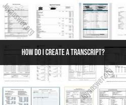 Creating a Transcript: Step-by-Step Guide