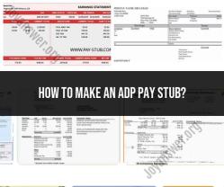 Creating an ADP Pay Stub: Step-by-Step Guide