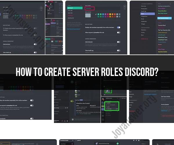 Creating Server Roles in Discord: Administration Guide