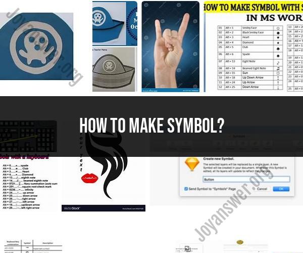 Creating Symbols: How to Make Special Characters