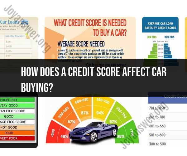 Credit Score's Influence on Car Buying: Exploring the Connection