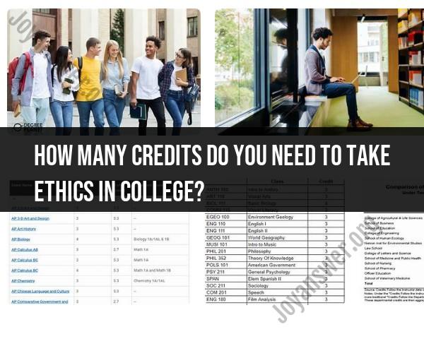 Credits Required for College Ethics Courses